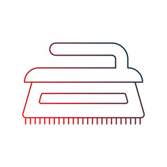 brush gradient outline icon with white background vector stock illustration