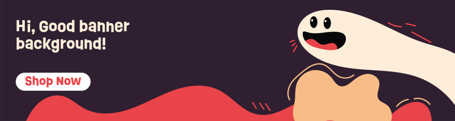 A stylish and modern web banner design featuring abstract shapes and a vibrant color palette. Perfect for digital marketing, social media ads, website headers, and promotional materials