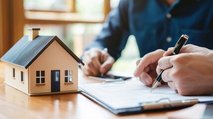 Homebuyer meeting with a loan officer to discuss home loan options
