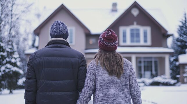 First-time homebuyers exploring mortgage options