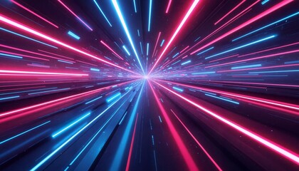 Obraz premium Vibrant Cosmic Tunnel: A Journey Through the Stars