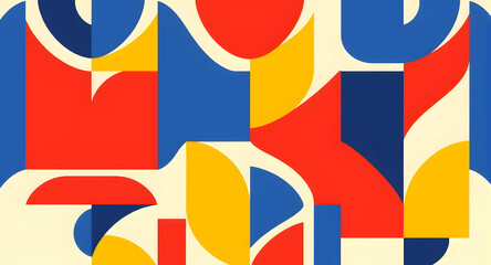 Abstract Geometric Shapes Pattern
