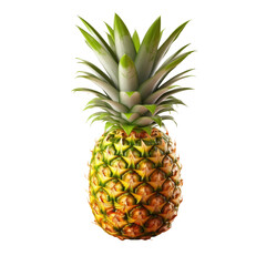 Obraz premium Ripe Pineapple on transparent background 