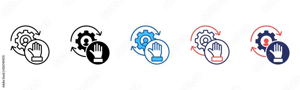 Poster Change icon sheet multiple style collection