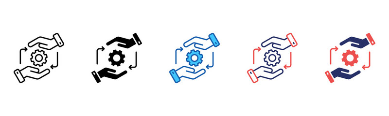 Change Management icon sheet multiple style collection