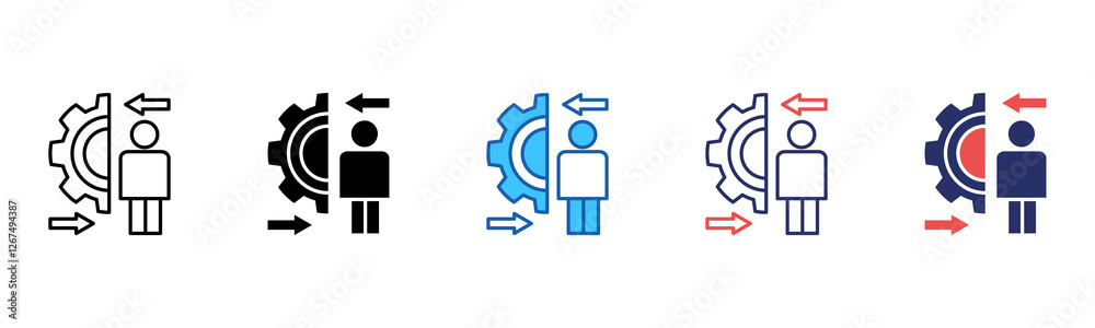 Poster Transition icon sheet multiple style collection