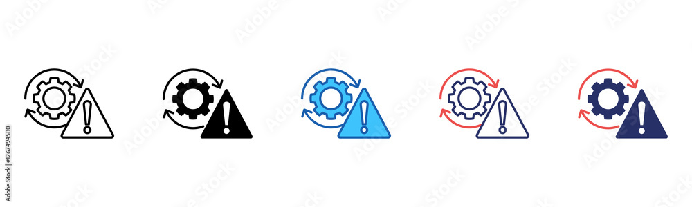 Poster Problem icon sheet multiple style collection
