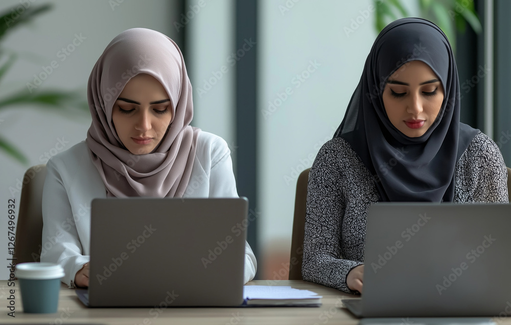 Poster four skilled doctors from diverse backgrounds are intently focused on analyzing x-rays, working toge