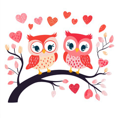Two Couple, owl  couple love 
