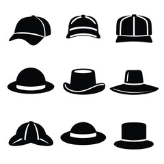 Variety of Unique Hat Silhouettes