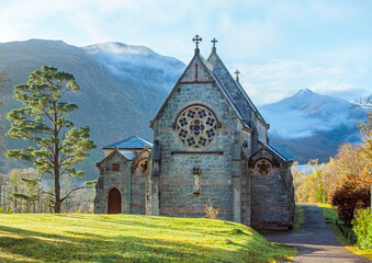 Saint Mary & Saint Finnan Church, Glenfinnan, Scotland, Loch Shiel © Elsworth Frobisher