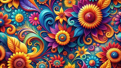 Dynamic abstract art: flowing colorful patterns in an AI-generated wallpaper with a vibrant, energetic design.