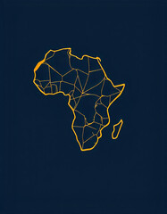 Free vector africa map logo template