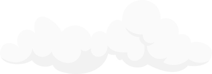 Fluffy White Cloud vector illustration