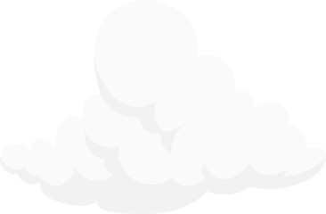 Fluffy White Cloud vector illustration