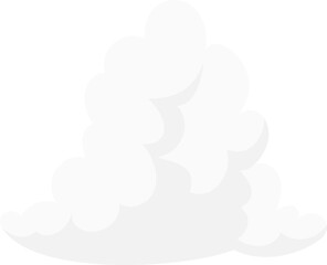 Fluffy White Cloud vector illustration