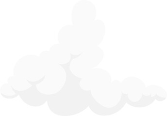 Fluffy White Cloud vector illustration