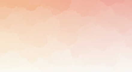 Fototapeta premium Abstract Peach and White Watercolor Background Texture Soft Pastel Gradient Elegant Design