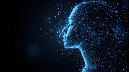 Digital twin protected by AI security protocols amidst glowing neural networks ensuring data safety from cyber threats