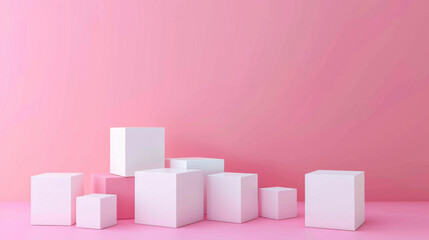 random shifted cube background