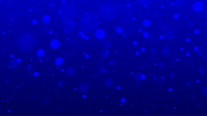 Blue snow bokeh background. Illustration format. light, stars, bokeh