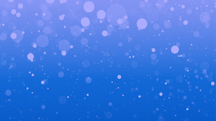 Blue snow bokeh background. Illustration format. light, stars, bokeh