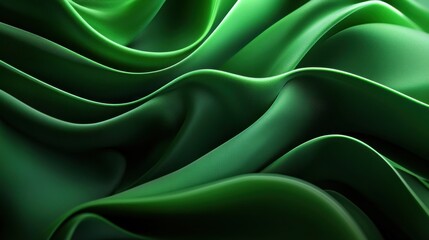 Fototapeta premium Green abstract dynamic background