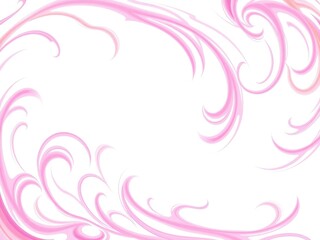 Swirling pink and orange patterns on a white background, digital art, swirling patterns, vibrant art