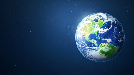 Fototapeta premium Breathtaking View of Earth From Space Illustrating Continental Landmasses and Azure Oceans