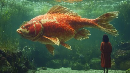 Naklejka premium huge fish