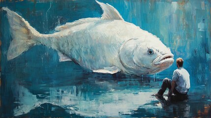 Obraz premium big white fish