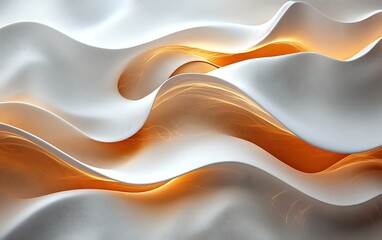 Obraz premium Abstract Wave Design with Warm Lighting