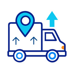 Delivery Truck Icon for Transportation Services, Shipping Truck Icon for Goods Movement, Cargo Truck Icon for Freight Services, Delivery Vehicle Icon for Package Transport,