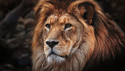 Fototapeta premium portrait of a male lion