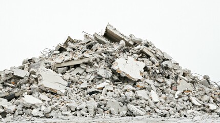 Concrete Debris Pile Urban Wasteland Ruins Concept