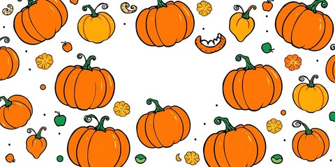 Geometric Pumpkin Doodle Delight