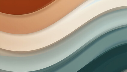 Abstract Wavy Lines in Earthy Tones: A mesmerizing visual journey through flowing, layered lines, each a distinct shade of earthy tones. These subtle hues of terracotta, beige.