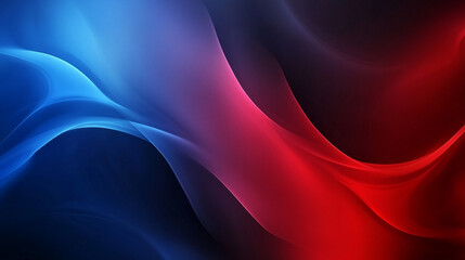 Swirling waves of red and blue blend harmoniously in a mesmerizing display of color and motion