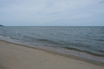 Sandy beach and sea for background
