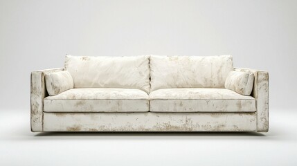 Obraz premium Distressed Off White Couch