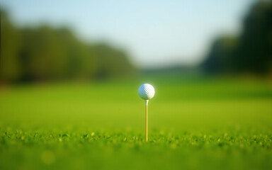 golf ball in the grass