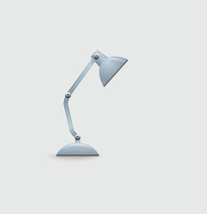 desk lamp isolated on white background