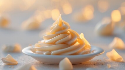 Experience the enchanting smooth and creamy textures that are beautifully enhanced by warm tones.