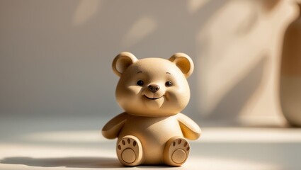 This adorable and cheerful bear figurine is perfect for adding charm to your home decor