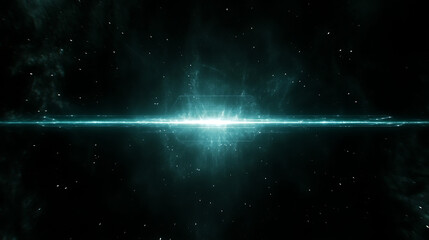 Obraz premium Cosmic Horizon Event of Light and Energy Streaming Across the Universe Creating a Visual Masterpiece