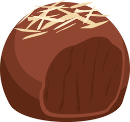 Chocolate truffle illustration 