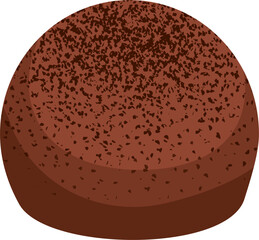 Chocolate truffle illustration 