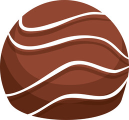 Chocolate truffle illustration 