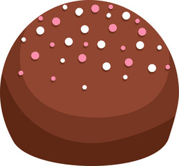 Chocolate truffle illustration 