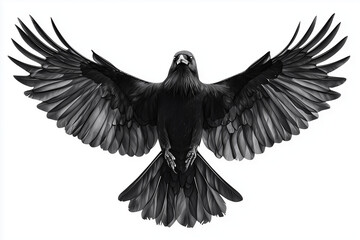 Obraz premium Crow in flight